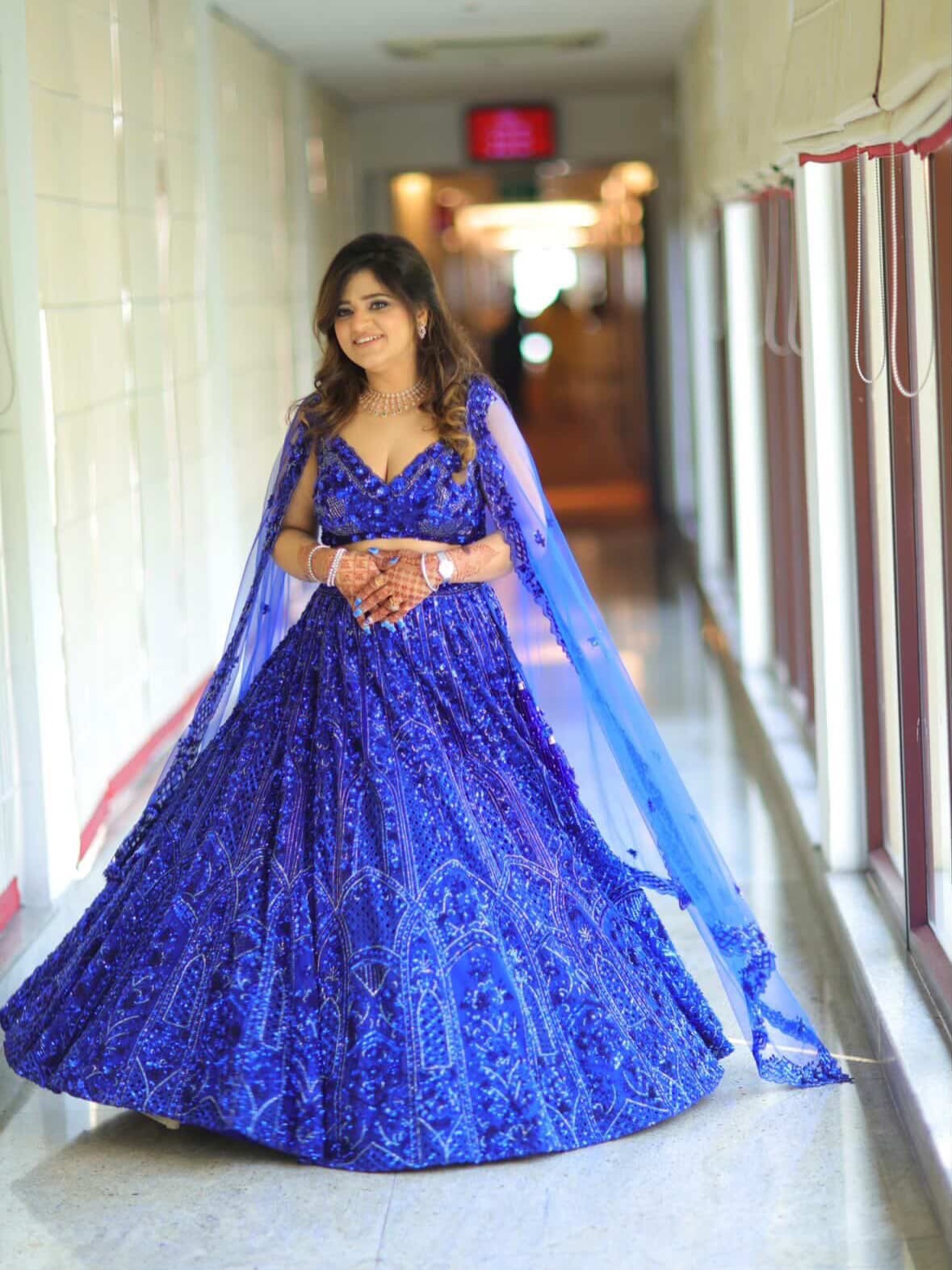 Blue Lehnga