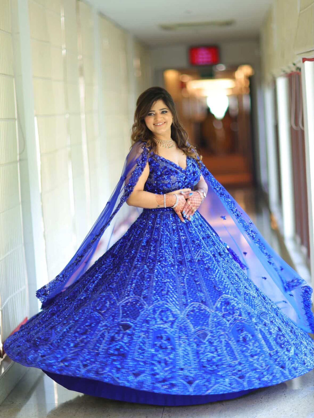 Blue Lehnga