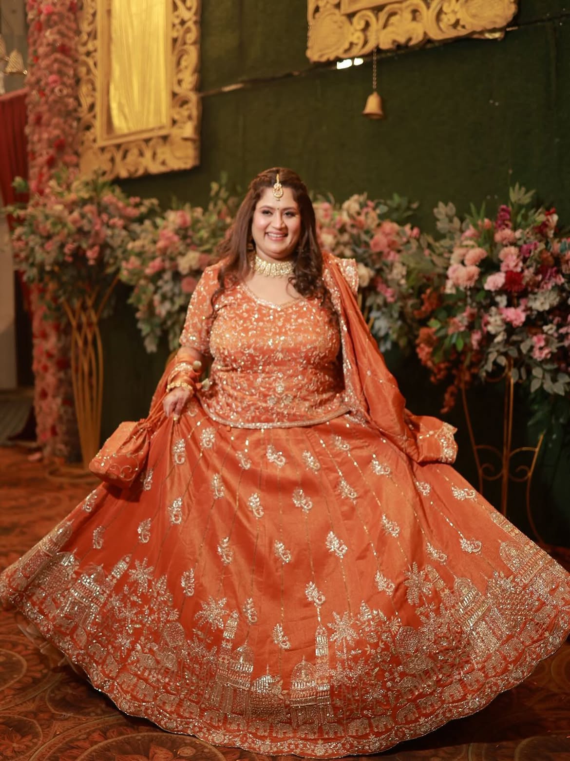 Orange Lehnga