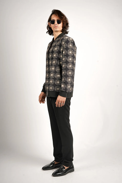 AYAN MIDNIGHT BOMBER JACKET