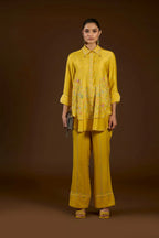 “I AM” a mustard aari work co-ord Set
